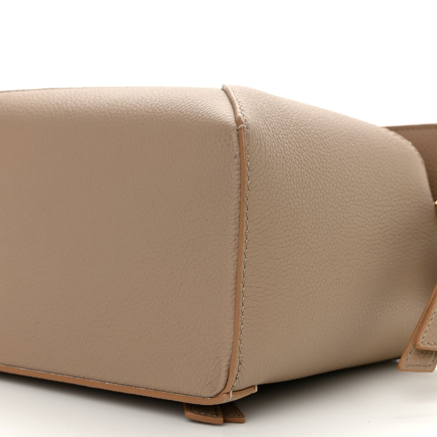 Grained Calfskin Small Puzzle Edge Bag Sand