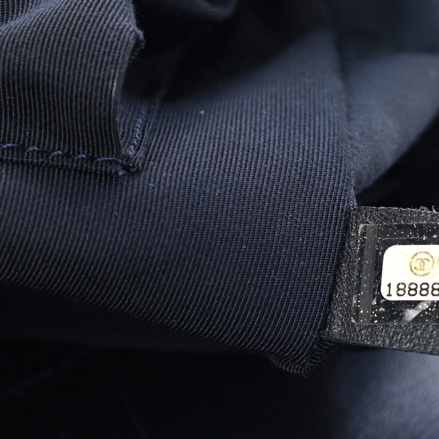 Lambskin Embossed New Medium Boy Cube Flap Navy