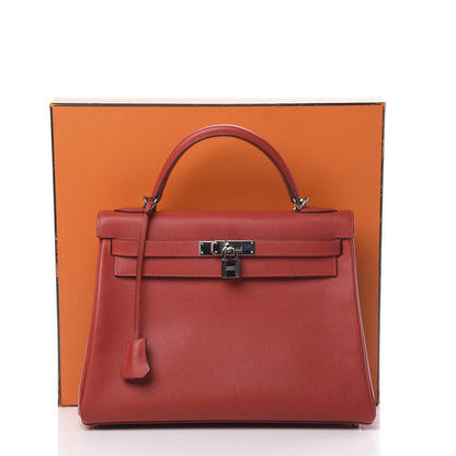 Hermes Epsom Kelly Retourne 32 Rouge Casaque 13 of 13