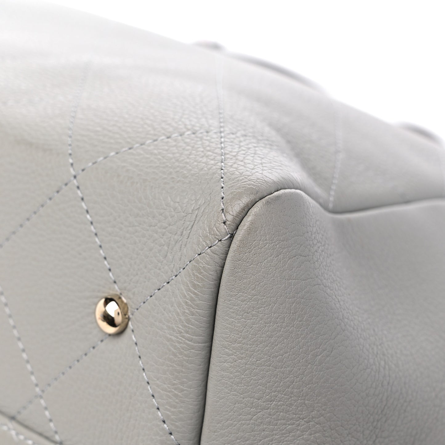 Bullskin Stitched Large Shopping Bag Grey
