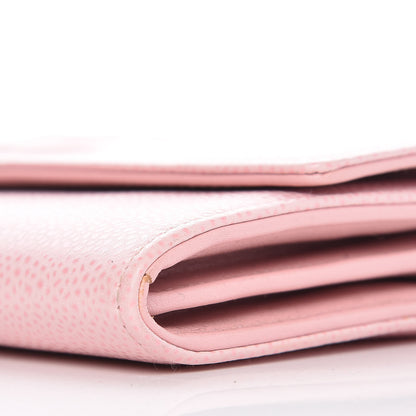 Chanel Caviar Timeless CC Large Gusset Flap Wallet Rose Pale 12 of 13