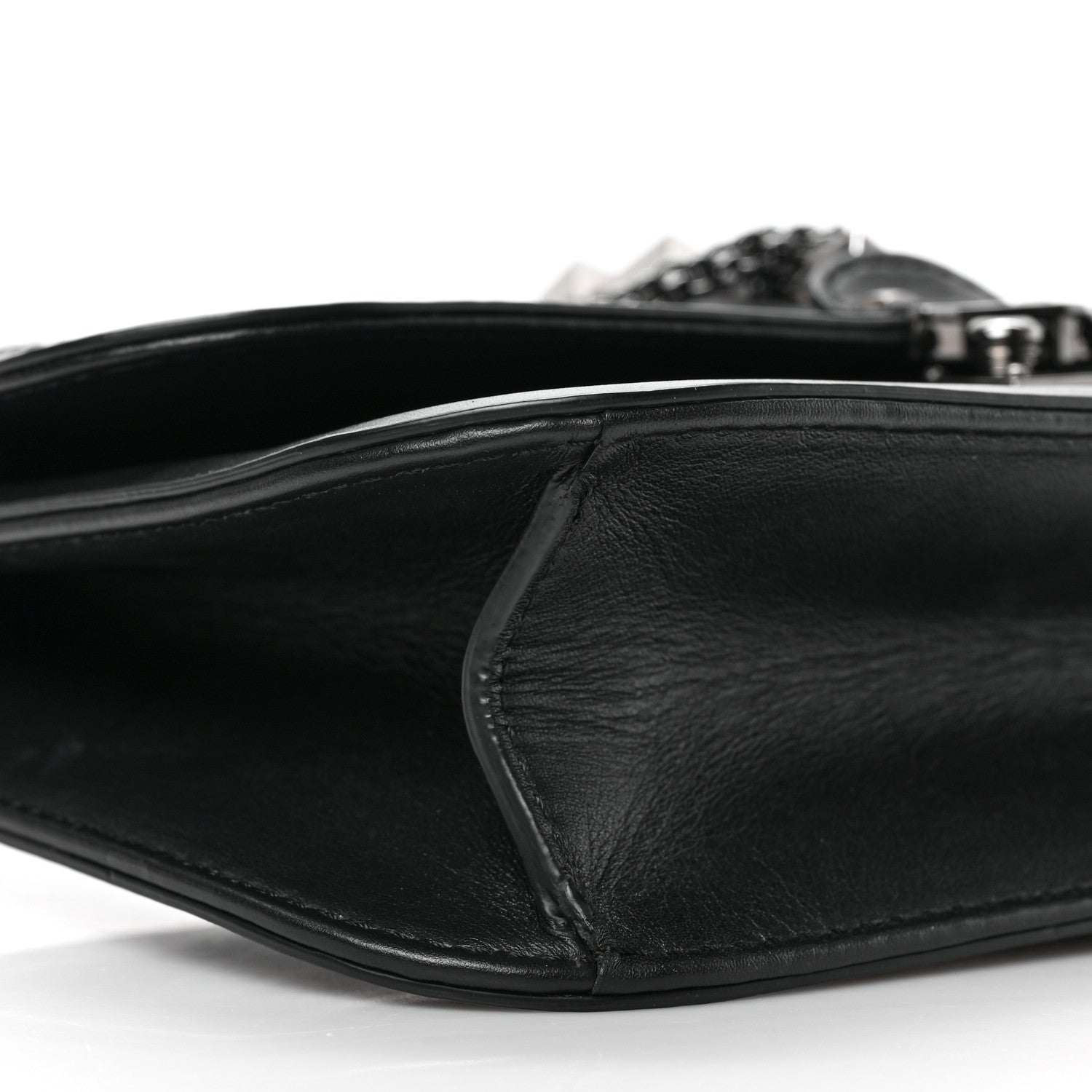 Valentino Garavani Vitello Medium Glam Lock Rockstud Flap Black 7 of 8