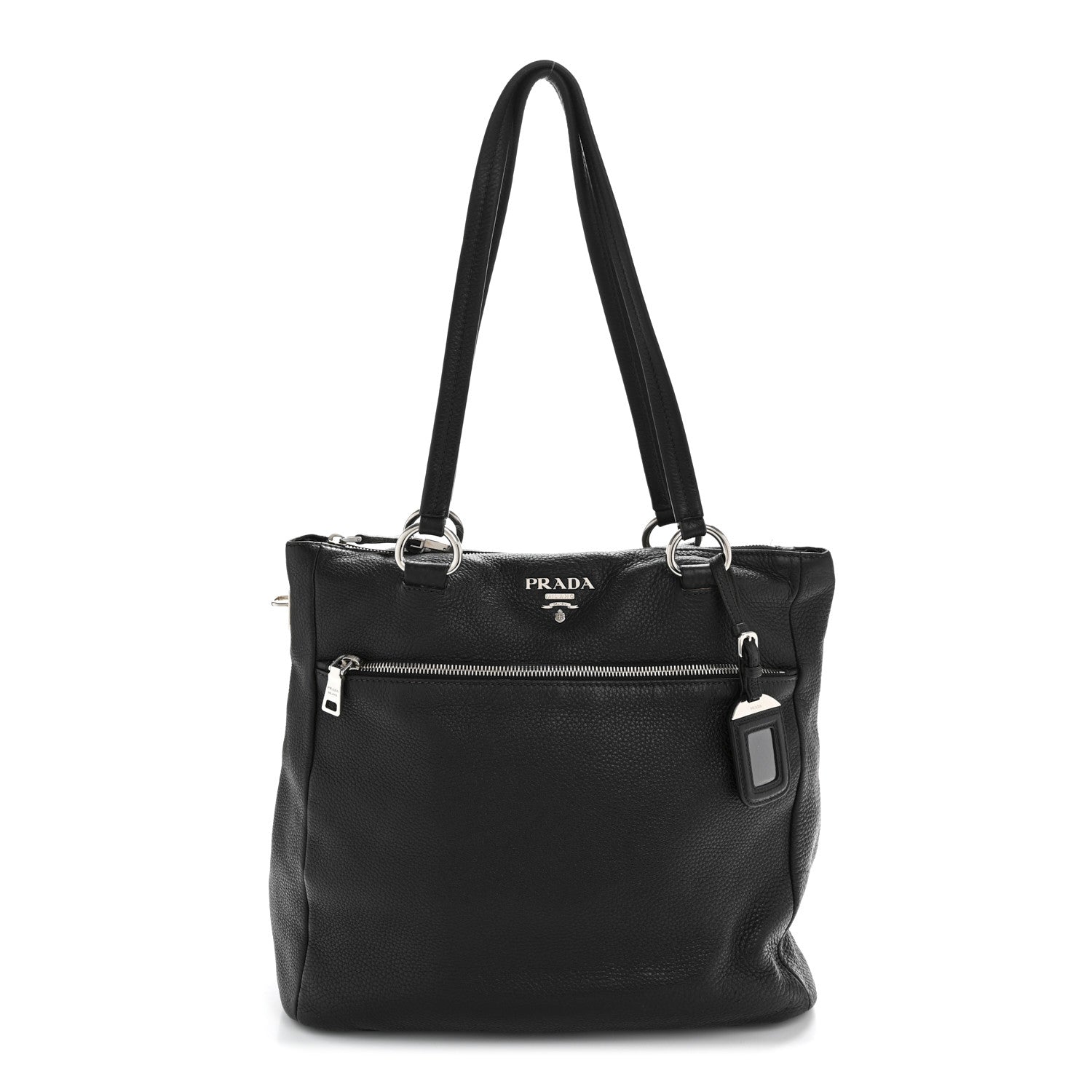 Prada Vitello Daino Shopping Tote Black 1 of 17