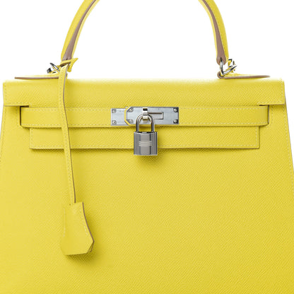 Hermes Epsom Kelly Sellier 28 Lime 8 of 11