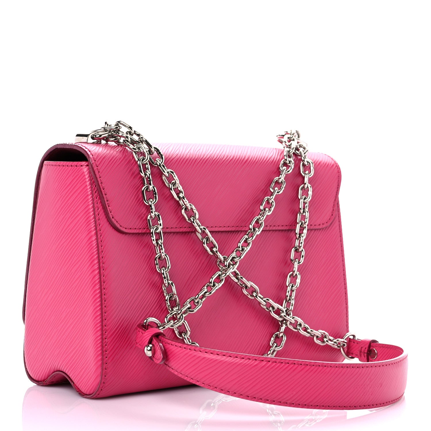 Louis Vuitton Epi Twist Shoulder Bag MM Hot Pink 3 of 12