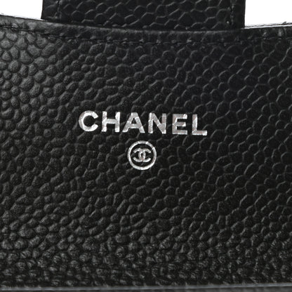 Chanel Caviar Quilted Flap Card Holder Wallet Black 6 of 8