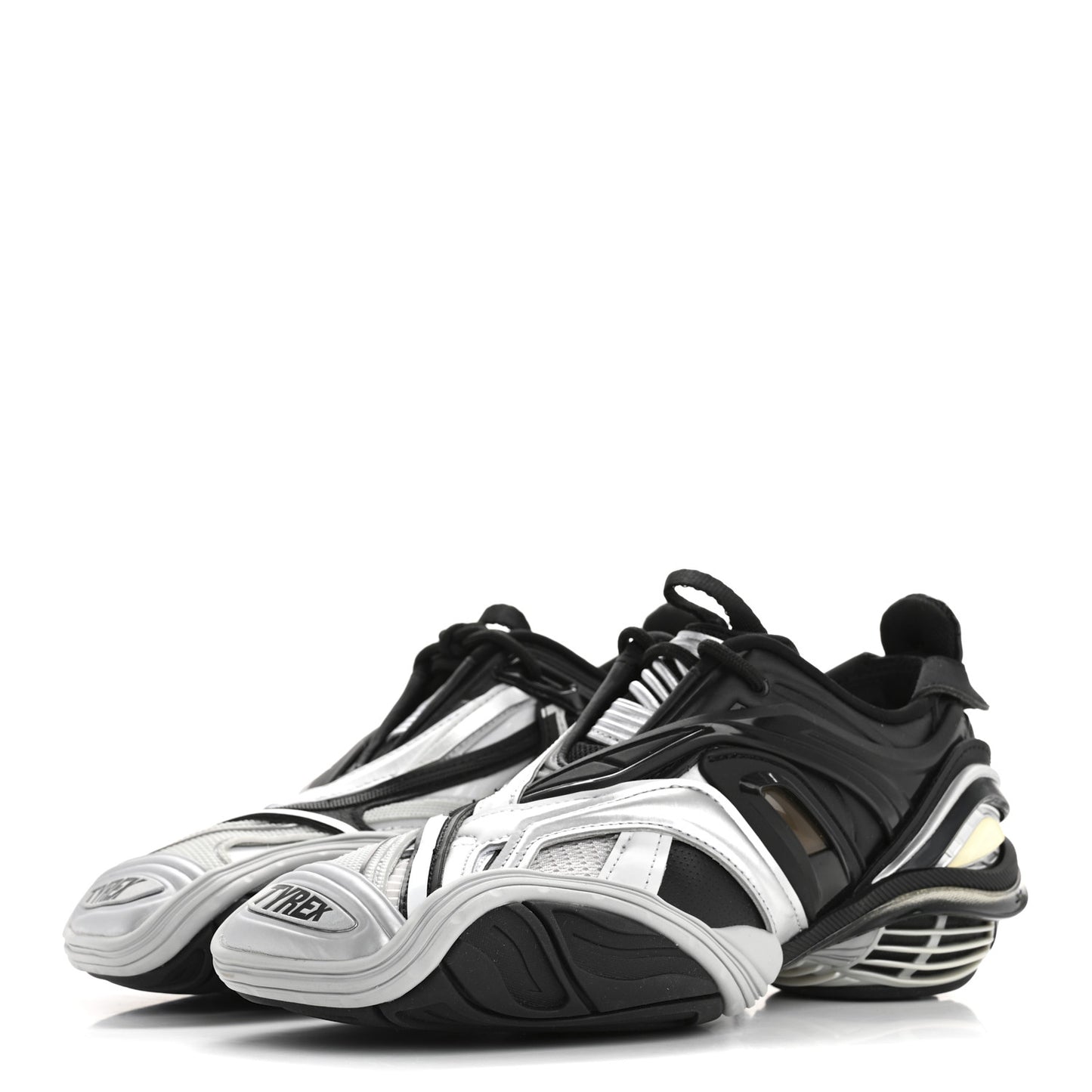 Rubber Womens Mesh Tyrex Sneakers 36 Black Grey