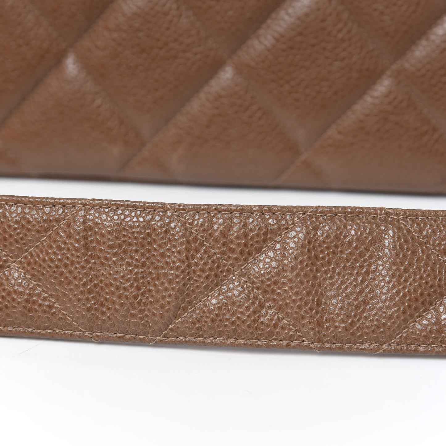 Caviar Jumbo Single Flap Brown