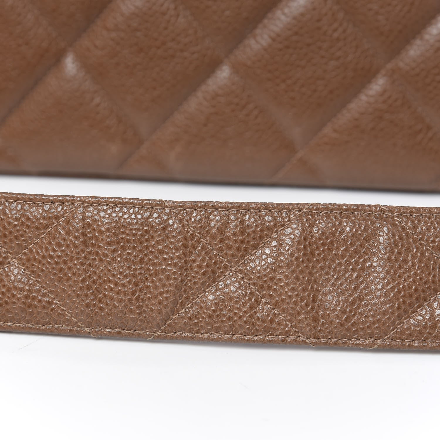 Chanel Caviar Jumbo Single Flap Brown 12 of 14