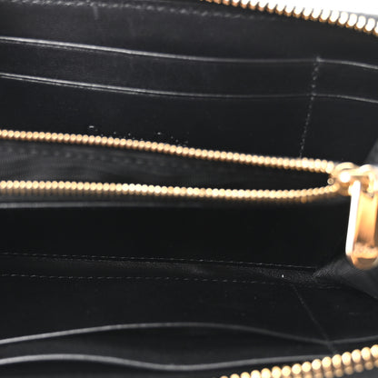Christian Dior Lambskin Cannage Lady Dior Zip Wallet Black 5 of 11