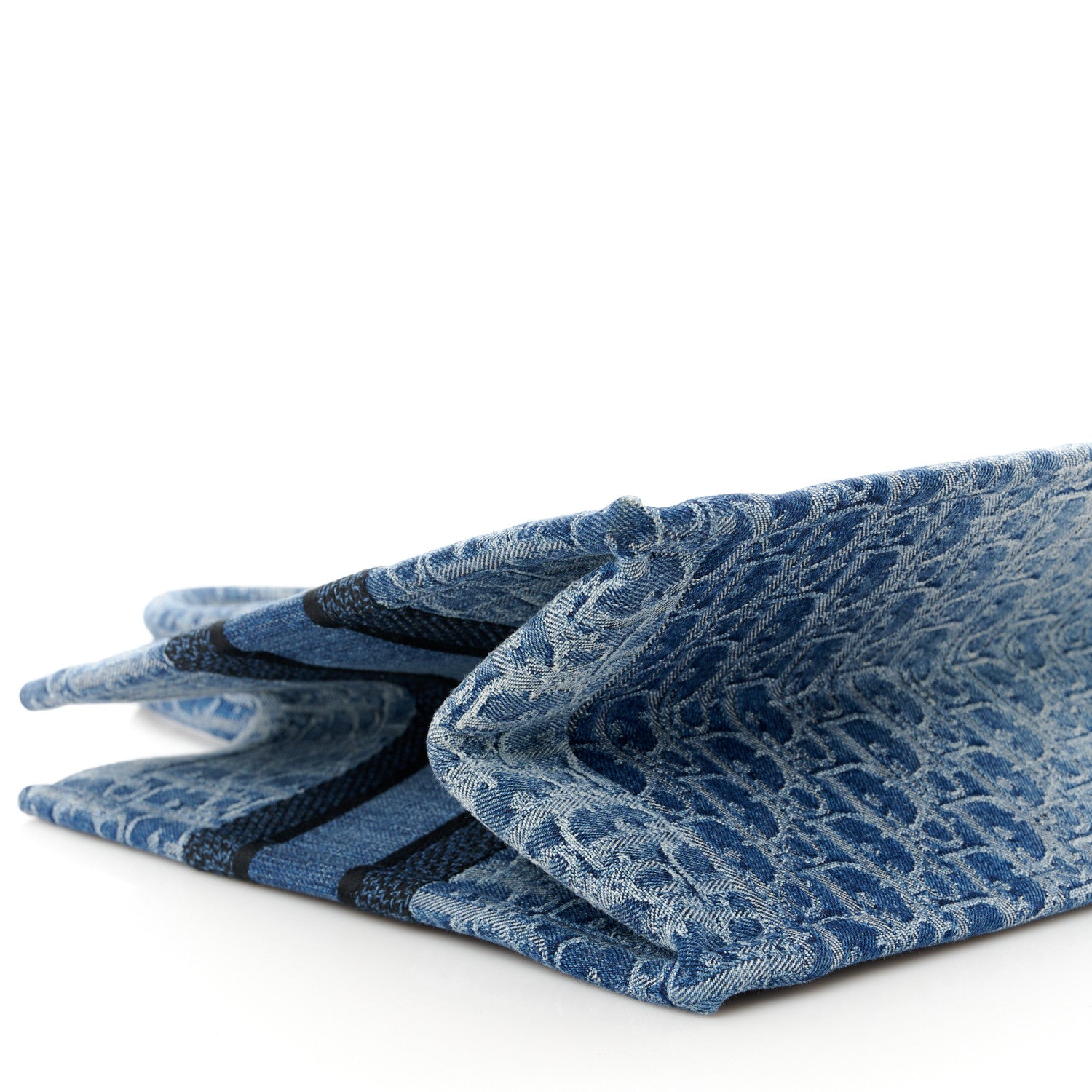 Christian Dior Oblique Denim Medium Book Tote Blue 9 of 10