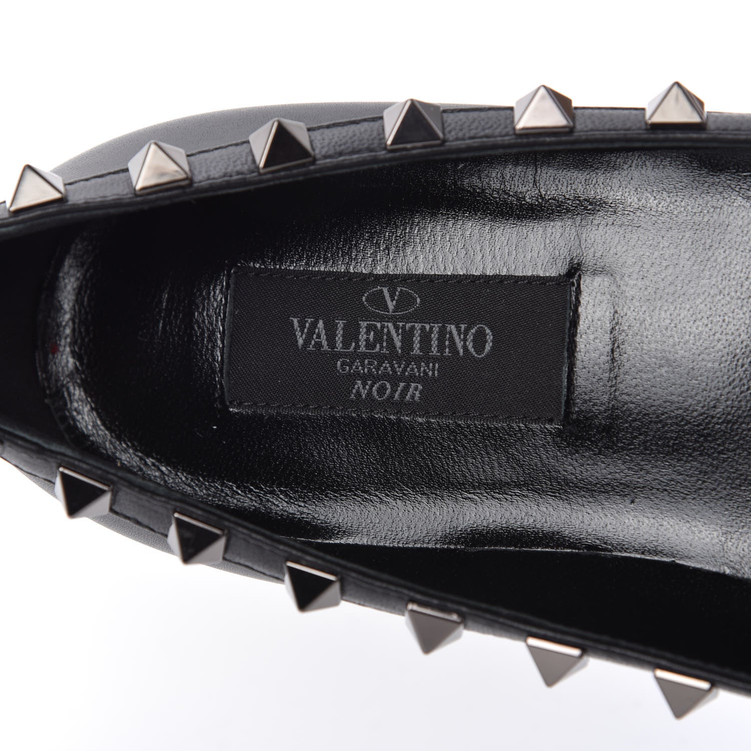 Valentino Garavani Nappa Rockstud Ballerina Flats 35.5 Black 7 of 9