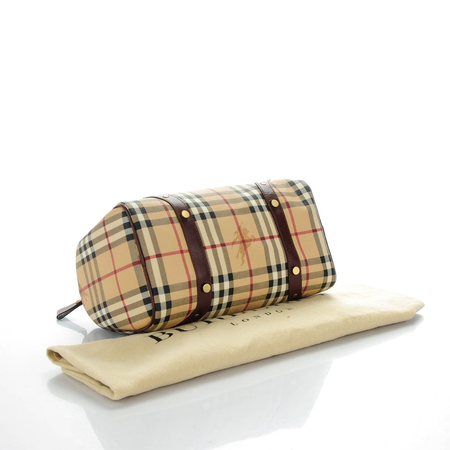 Haymarket Check Studded Bowler Brown