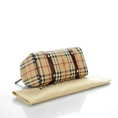 Burberry Haymarket Check Studded Bowler Brown 4 of 7