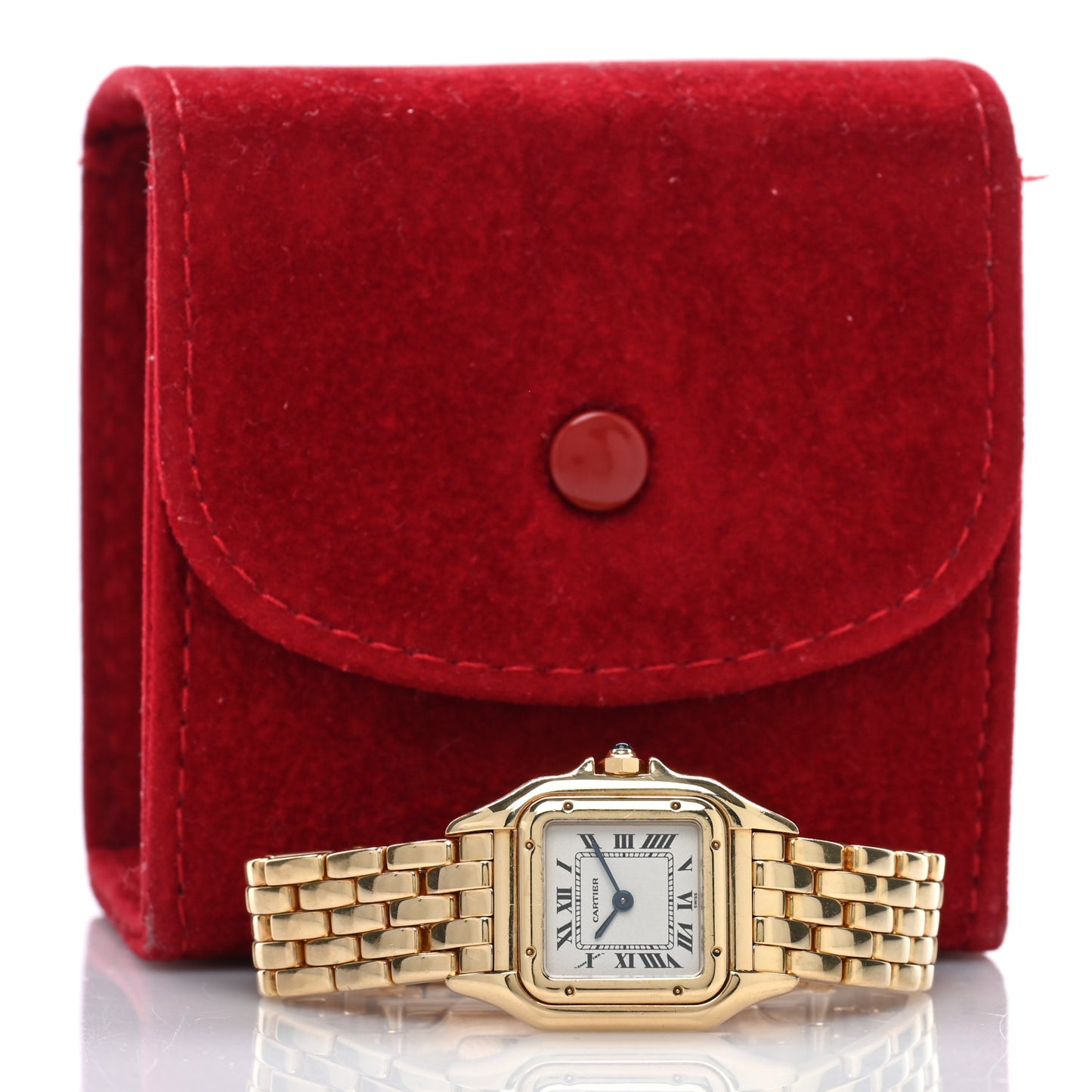 18K Yellow Gold 22mm Panthere Quartz Watch