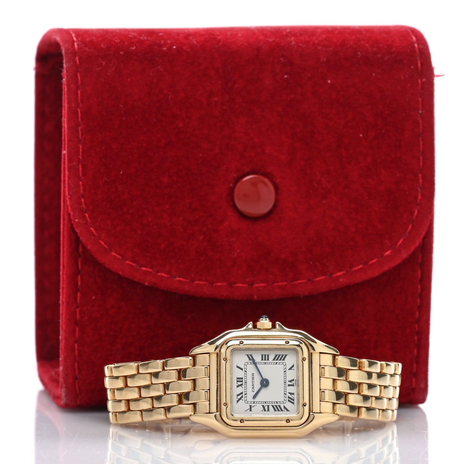 Cartier 18K Yellow Gold 22mm Panthere Quartz Watch 5 of 5