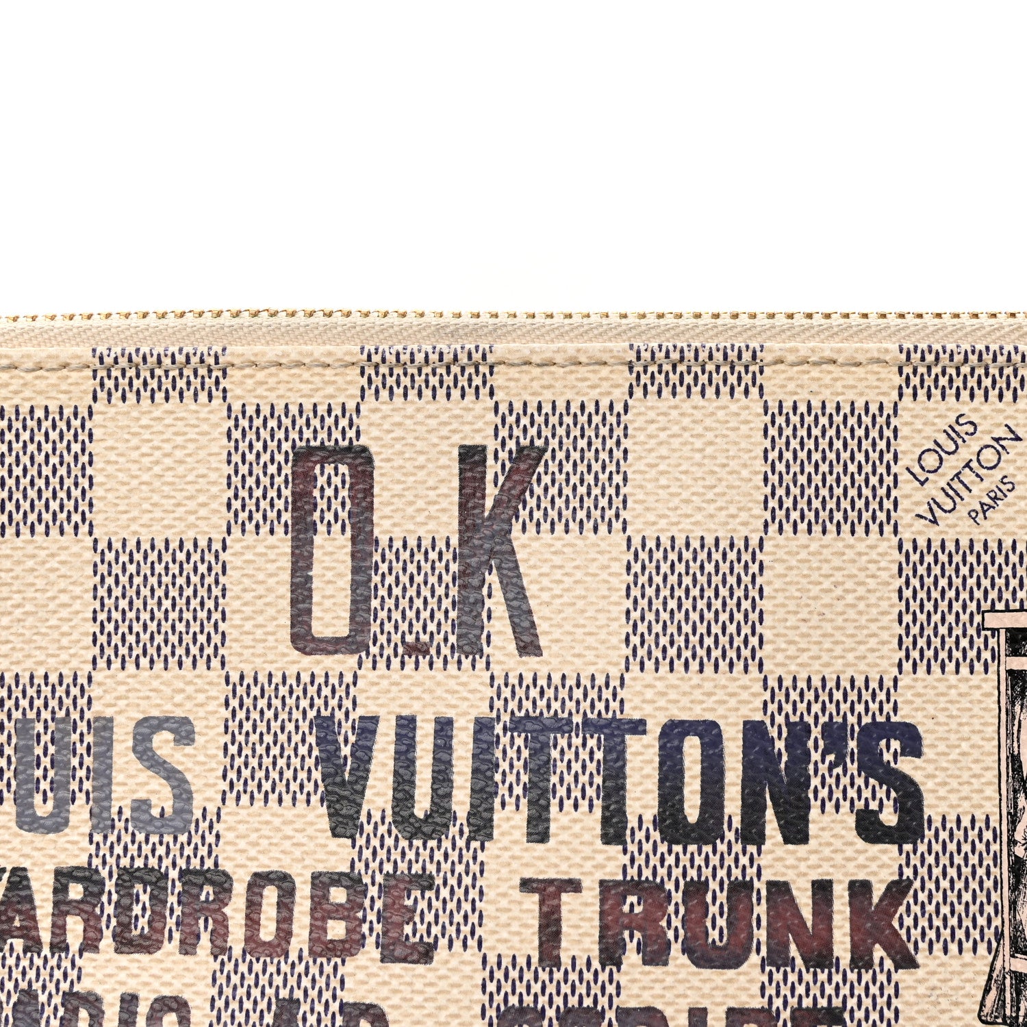 Louis Vuitton Damier Azur Trunk Pochette Milla MM 8 of 14