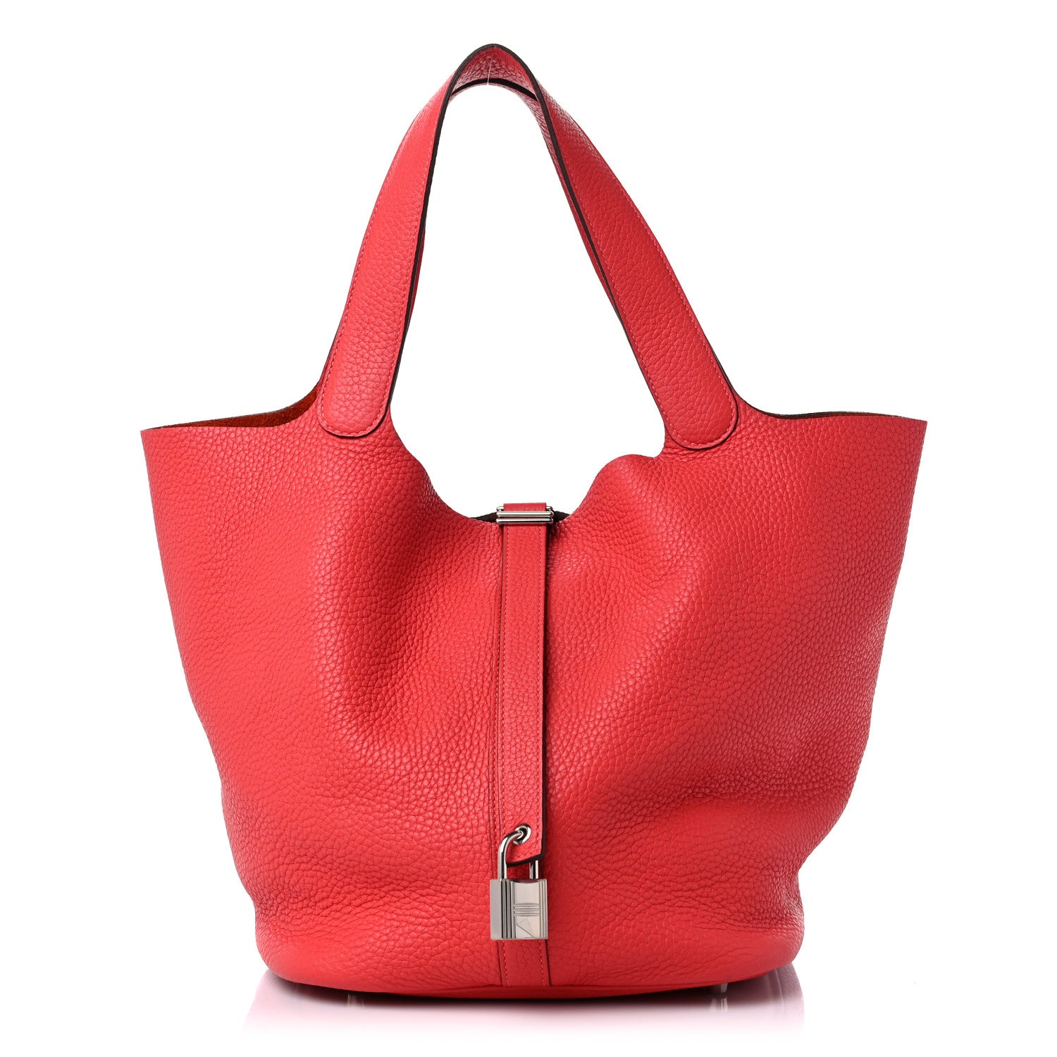 Hermes Taurillon Clemence Picotin Lock 26 GM Bougainvillea 1 of 12