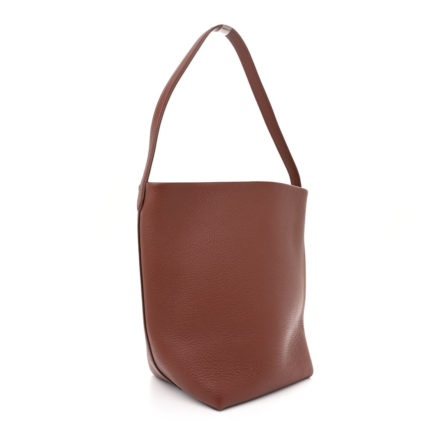 Grained Calfskin Medium N/S Park Tote Burnt Wood