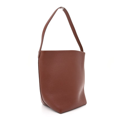 The Row Grained Calfskin Medium N/S Park Tote Burnt Wood 3 of 10