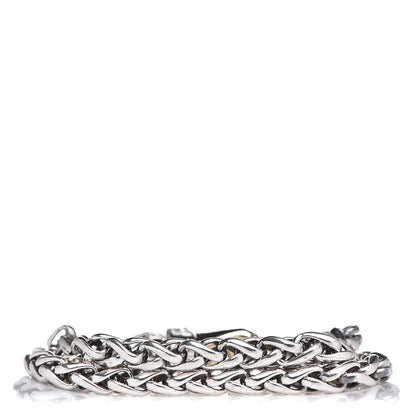 David Yurman Sterling Silver 14K Yellow Gold Red Tourmaline Double Wheat Buckle Bracelet 3 of 6