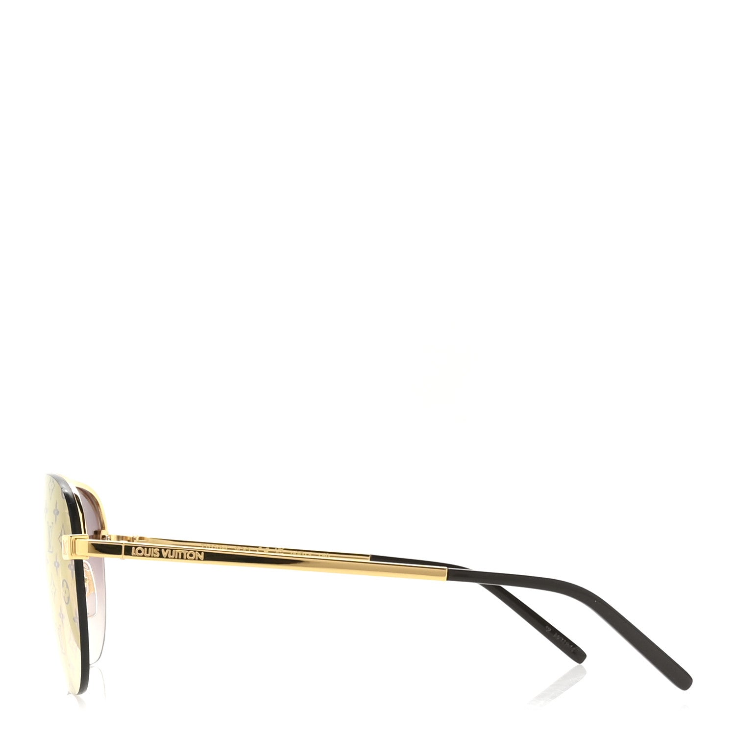 Louis Vuitton Metal Clockwise Sunglasses Z1020W Gold 3 of 8