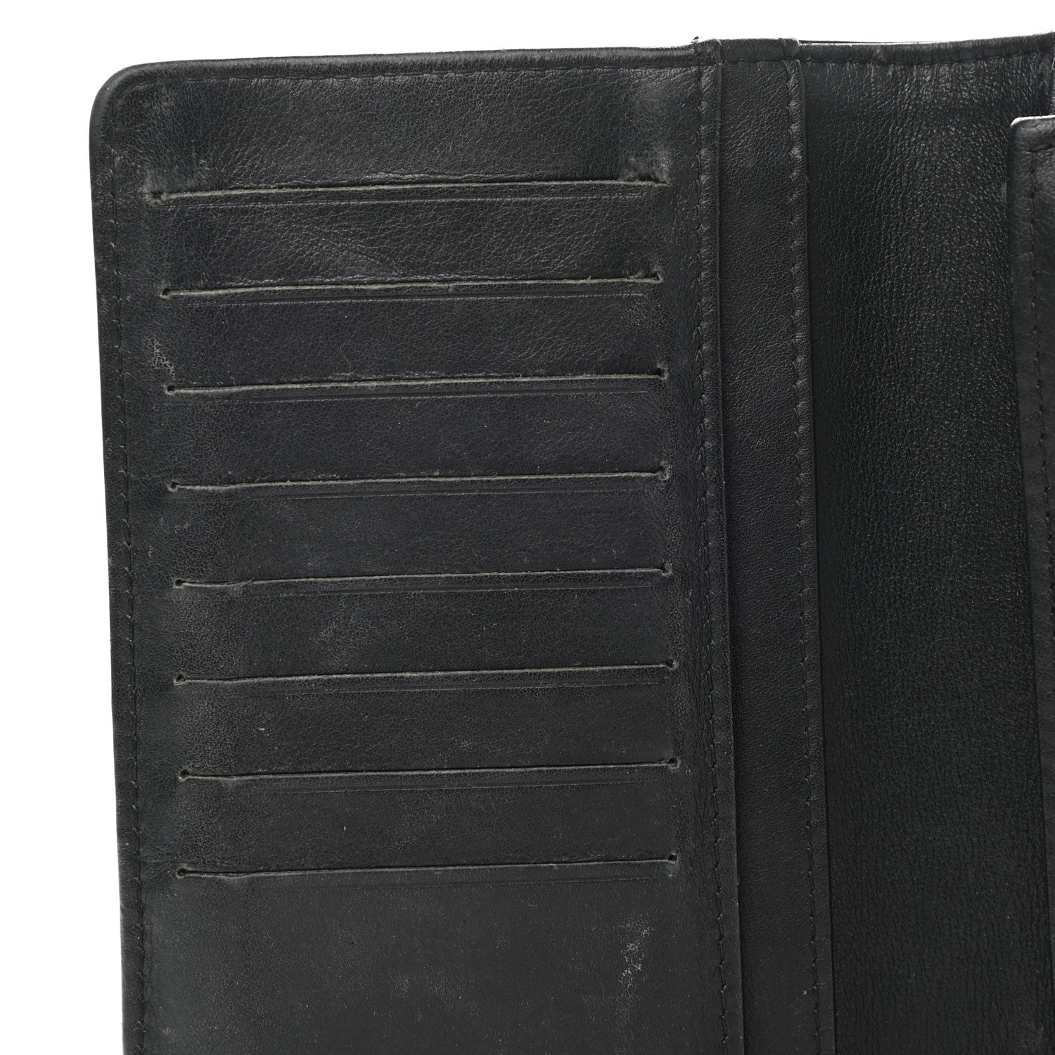 Chanel Patent Camellia Embossed Yen Wallet Black 8 of 13