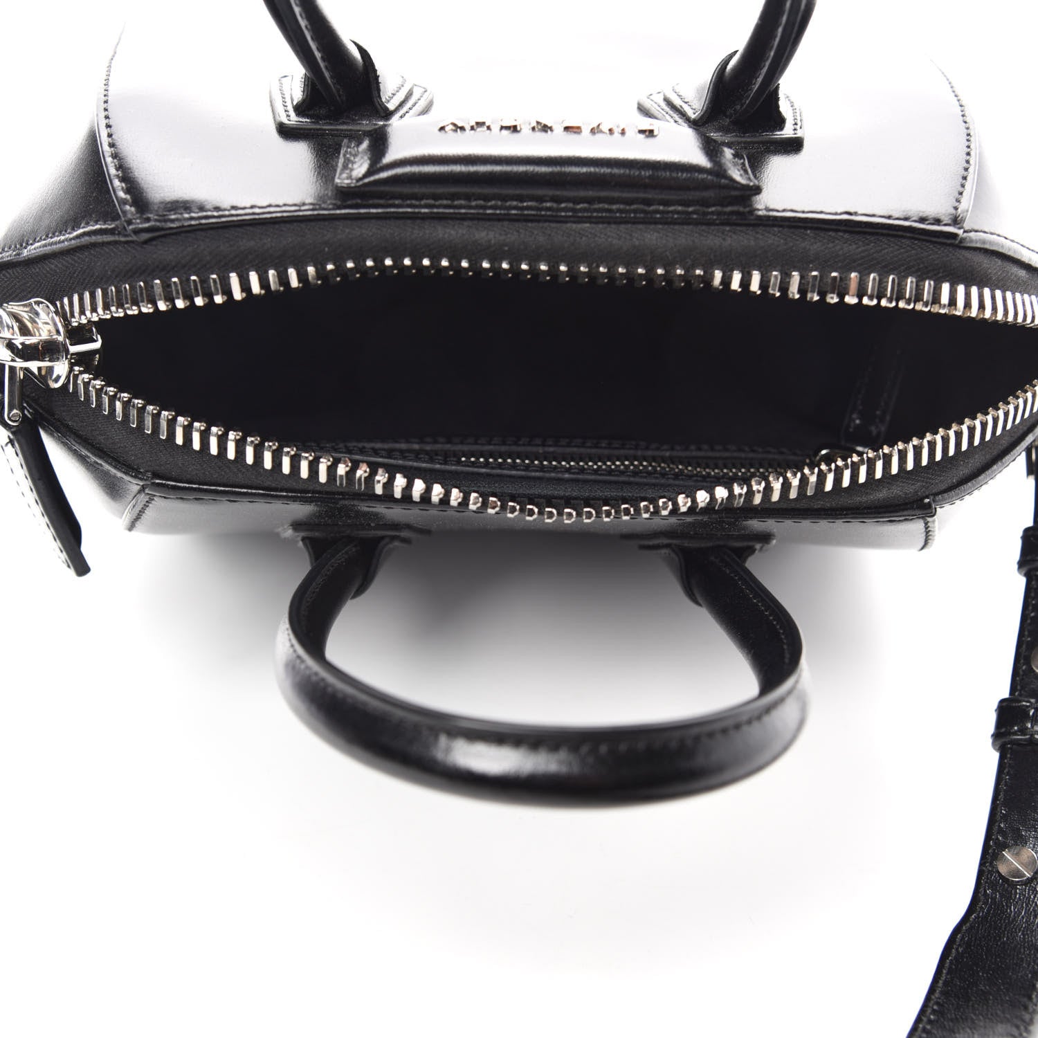 Givenchy Shiny Lord Calfskin Mini Antigona Black 5 of 10