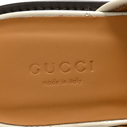 Gucci Cordovan Lux Horsebit Platform Mules 38 Mystic White 6 of 11