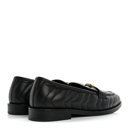 Gucci Nappa Matelasse Double G Marmont Loafers 37 Black 5 of 19