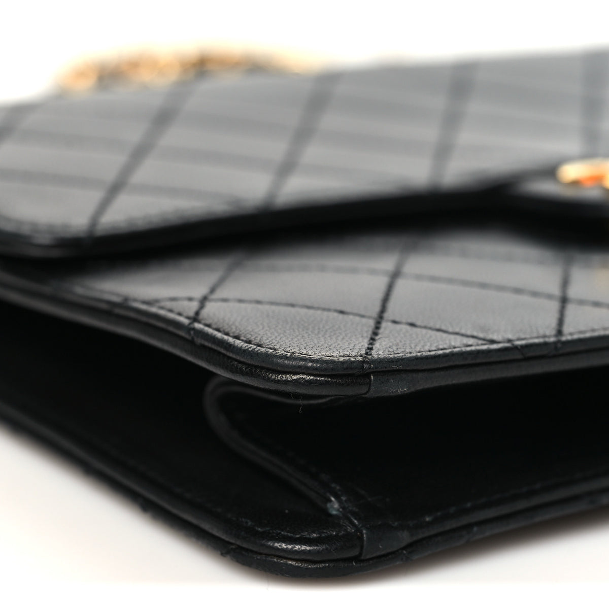 Chanel Lambskin Quilted Small Single Flap Bag Black 9 of 10