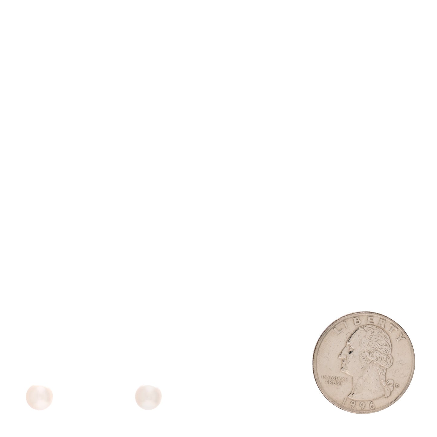 18K Yellow Gold Akoya Pearl 6.5mm Stud Earrings