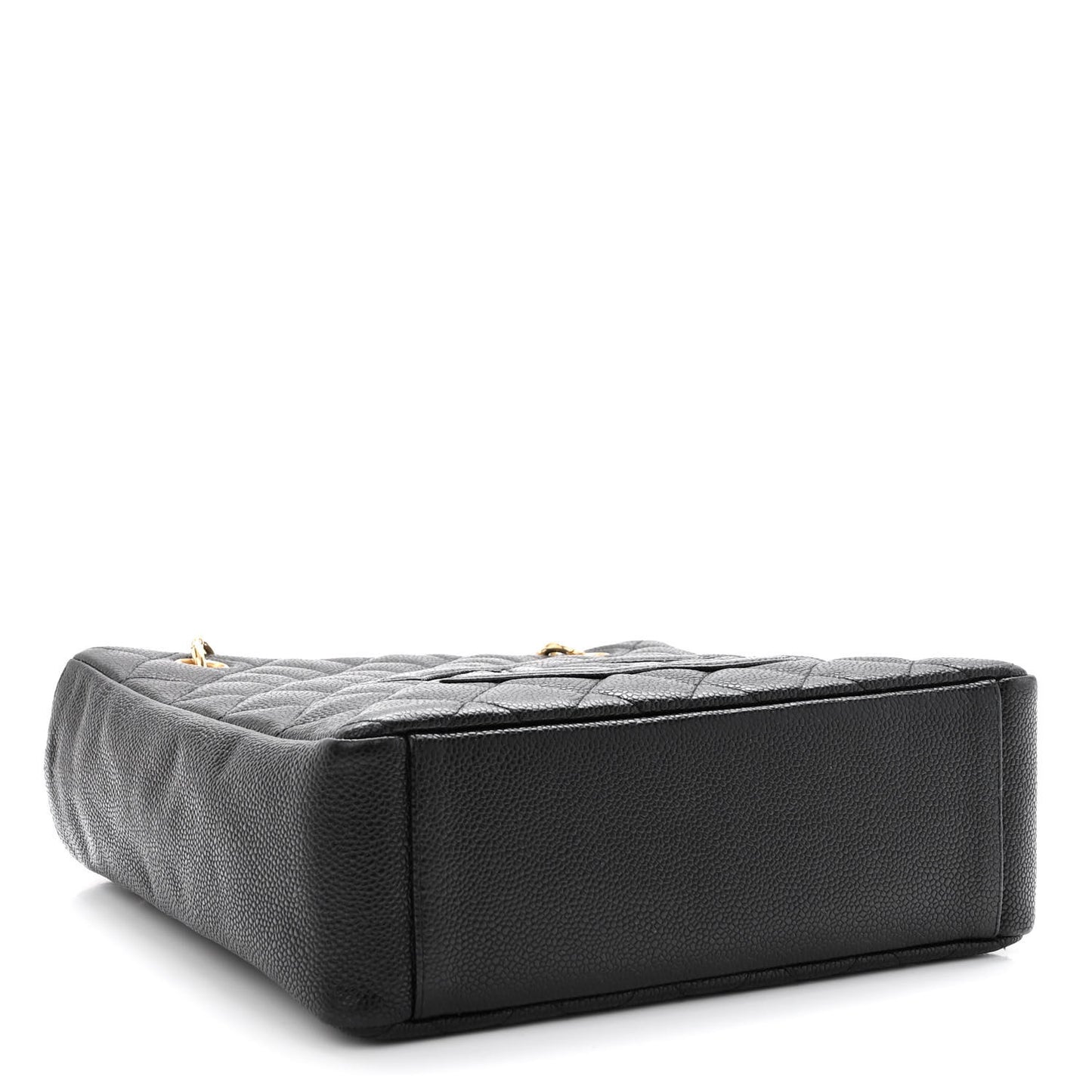 Caviar Quilted Petit Shopping Tote PST Black