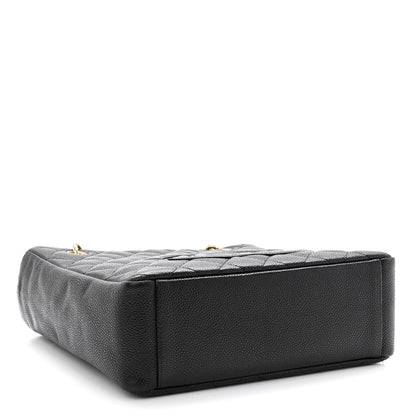 Chanel Caviar Quilted Petit Shopping Tote PST Black 4 of 11