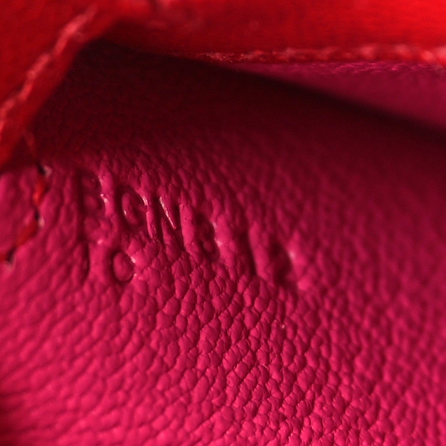 Hermes Madame Calfskin Verso Kelly Sellier 25 Rouge Piment Rose Shocking 7 of 10
