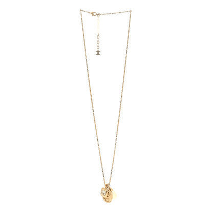 Chanel Crystal Pearl Necklace Gold 3 of 6