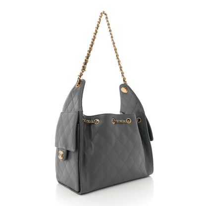 Chanel Caviar Quilted Small Chanel 25 Handbag Dark Grey 3 of 11