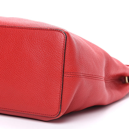 Gucci Pebbled Calfskin Large Soho Hobo Tabasco Red 8 of 13