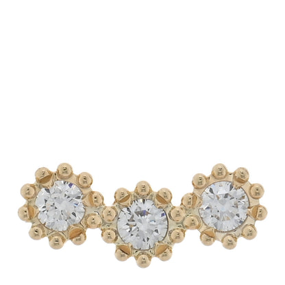 Christian Dior 18K Yellow Gold Diamond Mimirose Single Earring 1 of 5