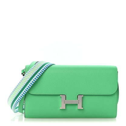 Hermes Evercolor Cavale Constance Long Wallet To Go Vert Comics Multicolor 1 of 12