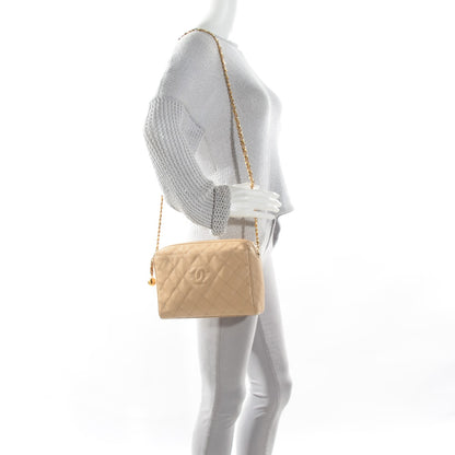 Chanel Caviar Quilted Shoulder Bag Beige 2 of 8