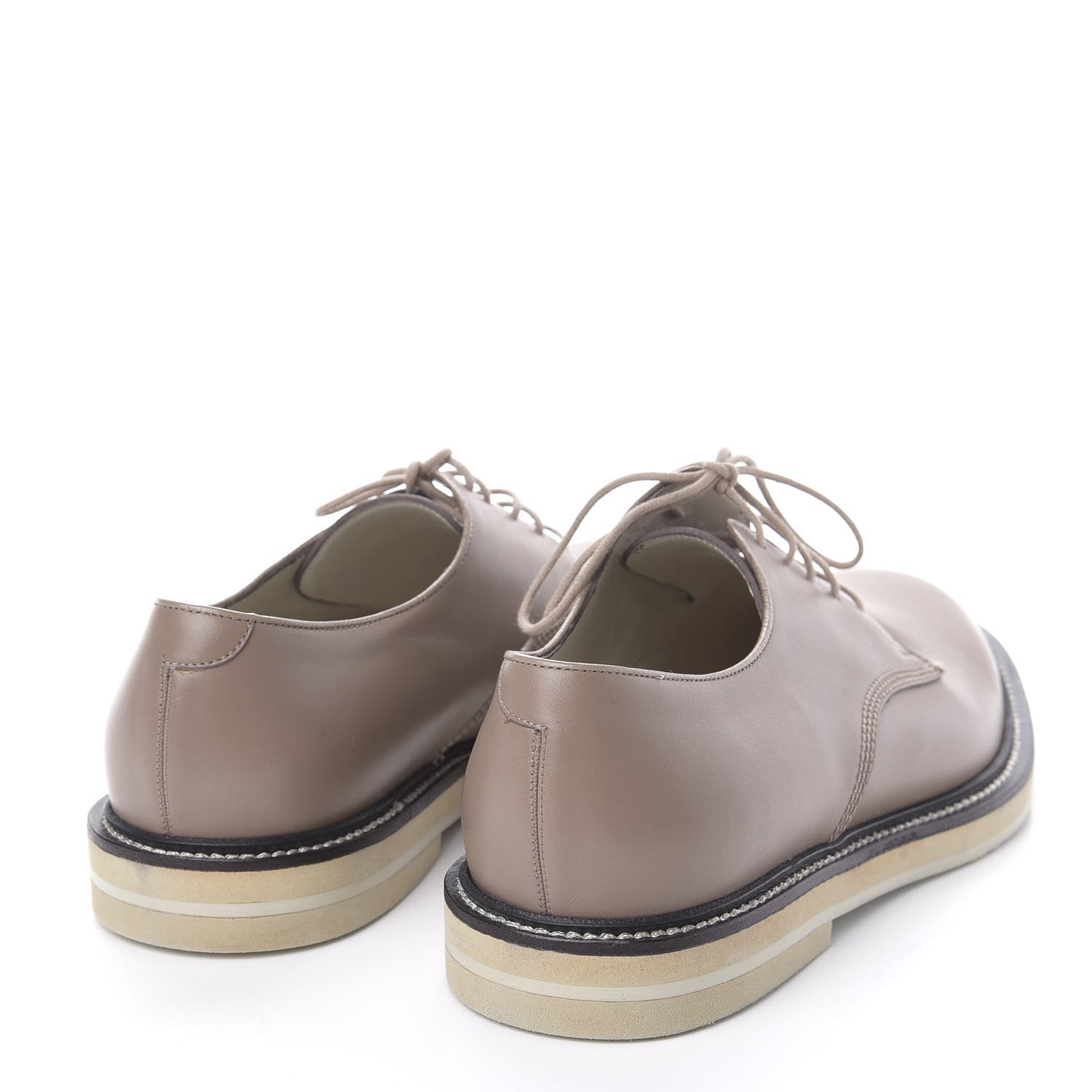 Calfskin Cirano Lux Mens Lace-up Oxfords 9 Chalk