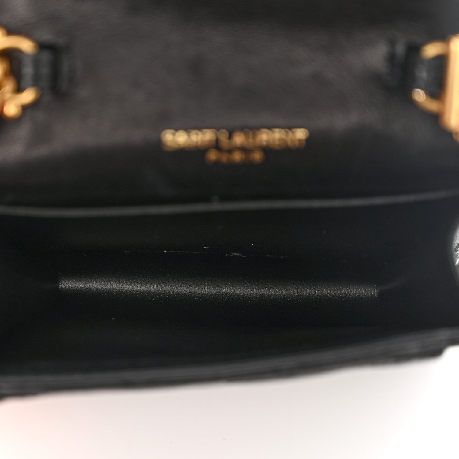 Saint Laurent Lambskin Quilted Micro Gaby Bag Black 5 of 10