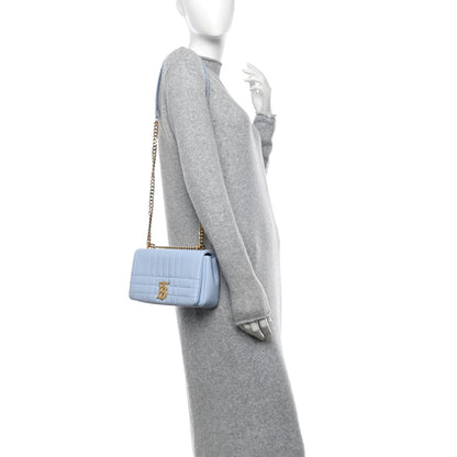 Burberry Lambskin Quilted Small Lola Bag Pale Blue 2 of 10