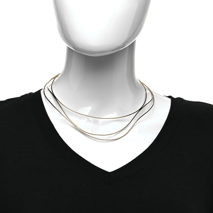 Tiffany 18K Yellow Gold Elsa Peretti Wave Necklace 2 of 4