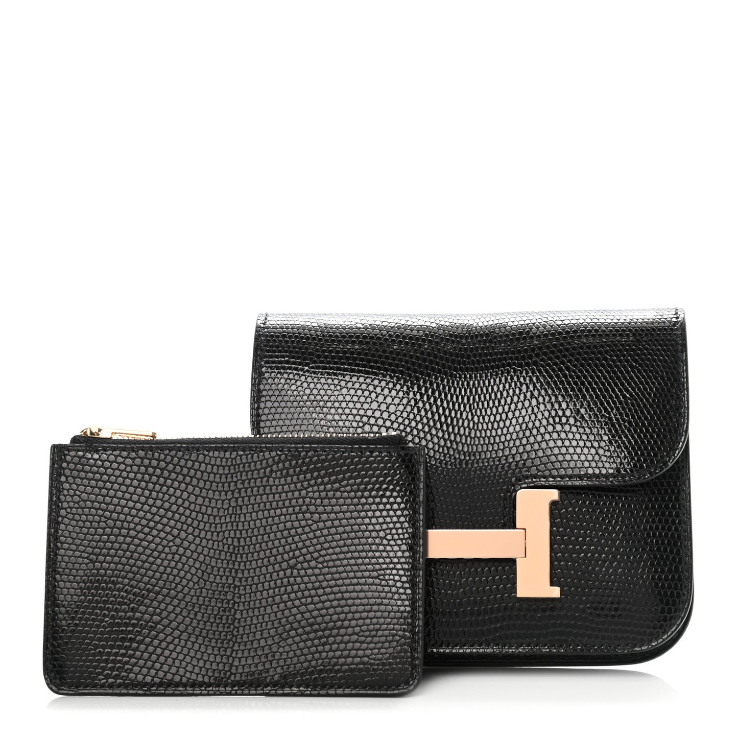 Lizard Constance Slim Wallet Black