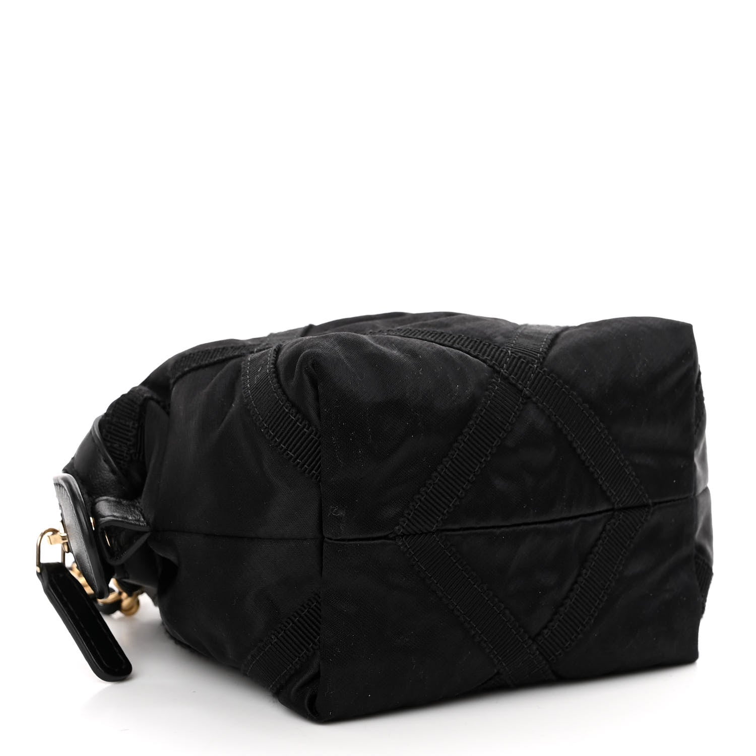 Chanel Nylon Grosgrain Quilted Lifestyle Clutch with Chain Black 4 of 11