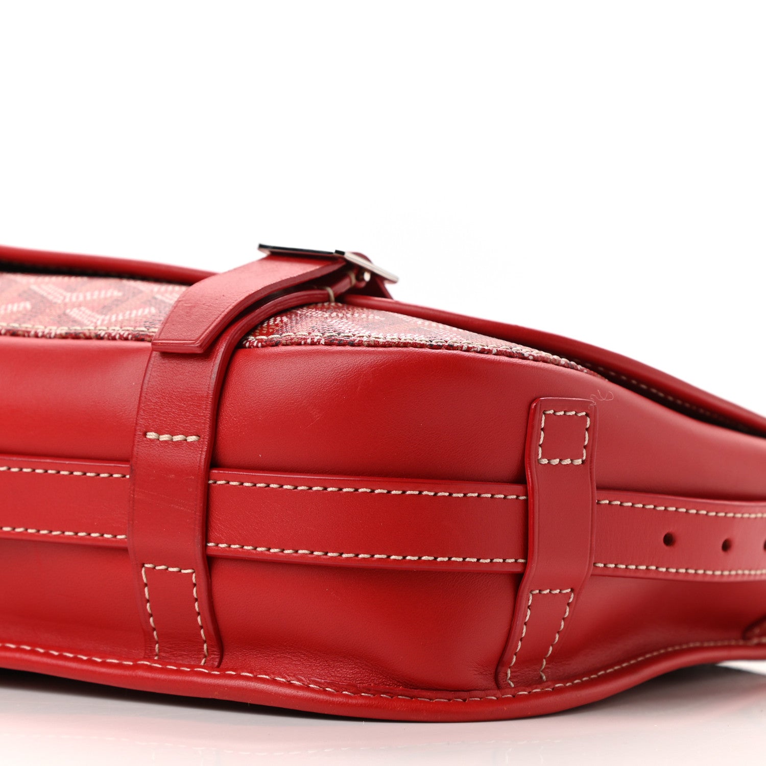 Goyard Goyardine Belvedere MM Messenger Bag Red 7 of 8