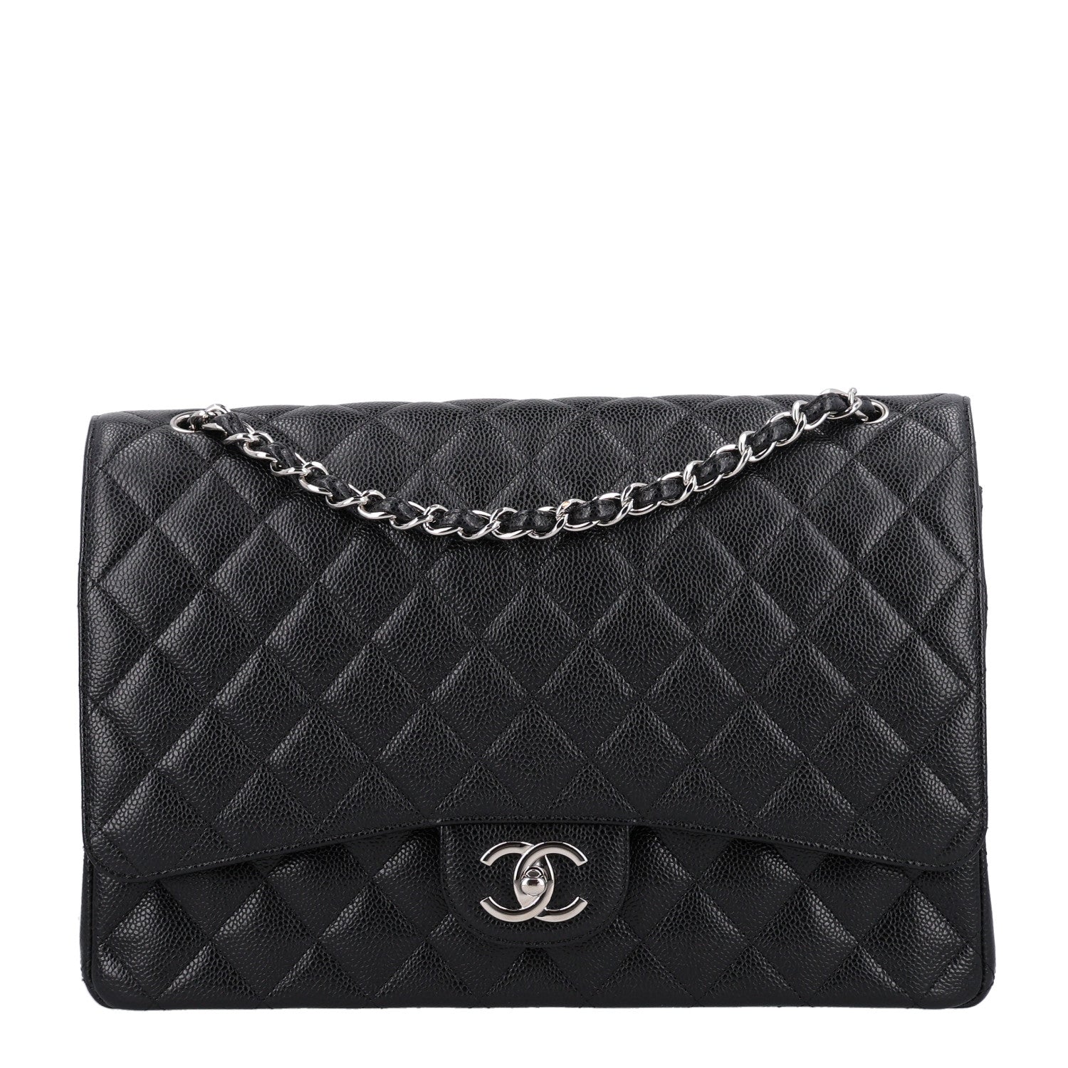 Chanel Caviar Quilted Maxi Double Flap Black 1 of 9