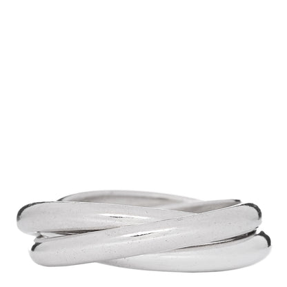 Tiffany Sterling Silver Interlocking Ring 53 6.5 3 of 4